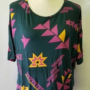 😻LULAROE IRMA XS AZTEC WORN ONCE!!